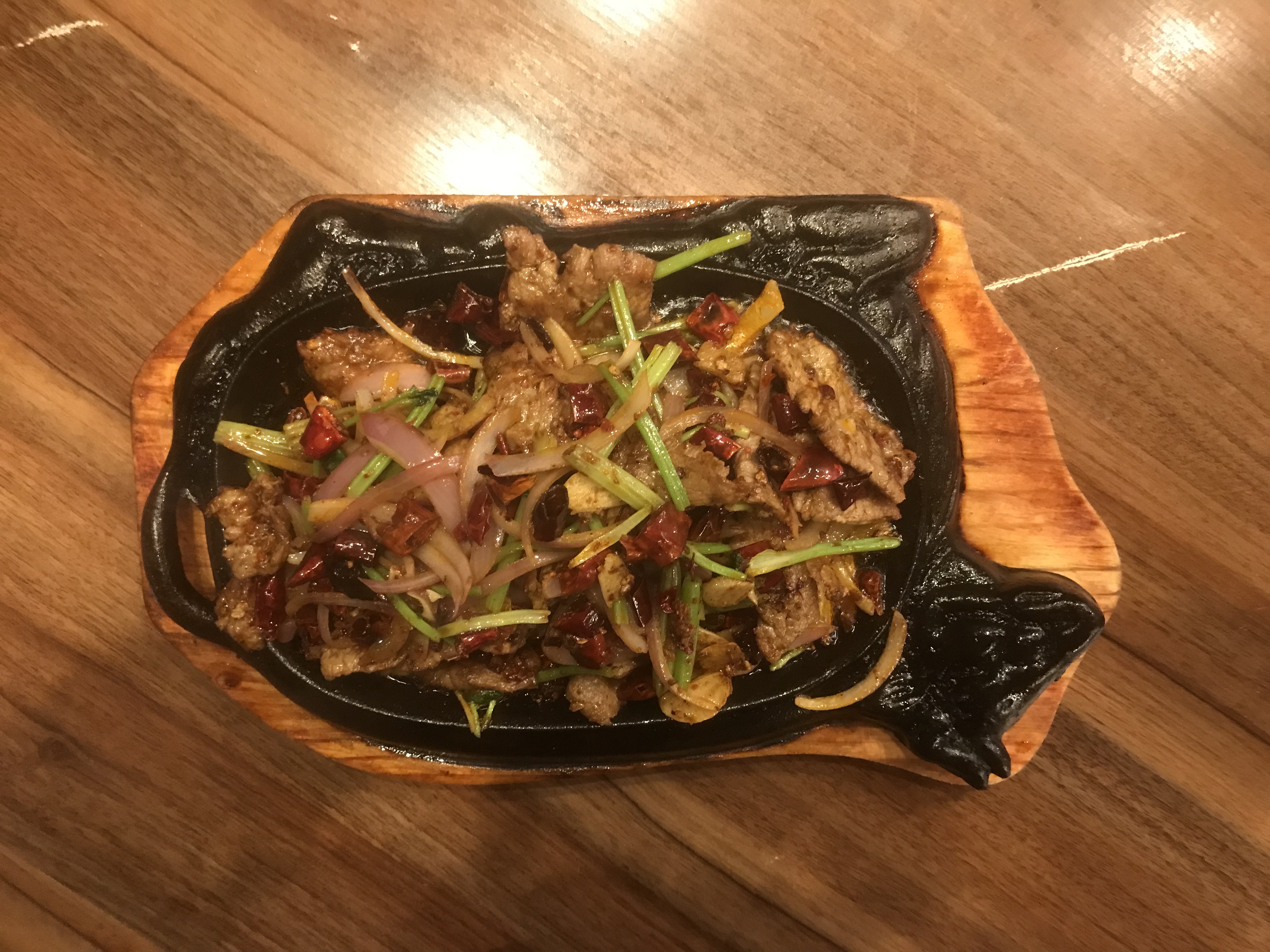 铁板孜然牛肉